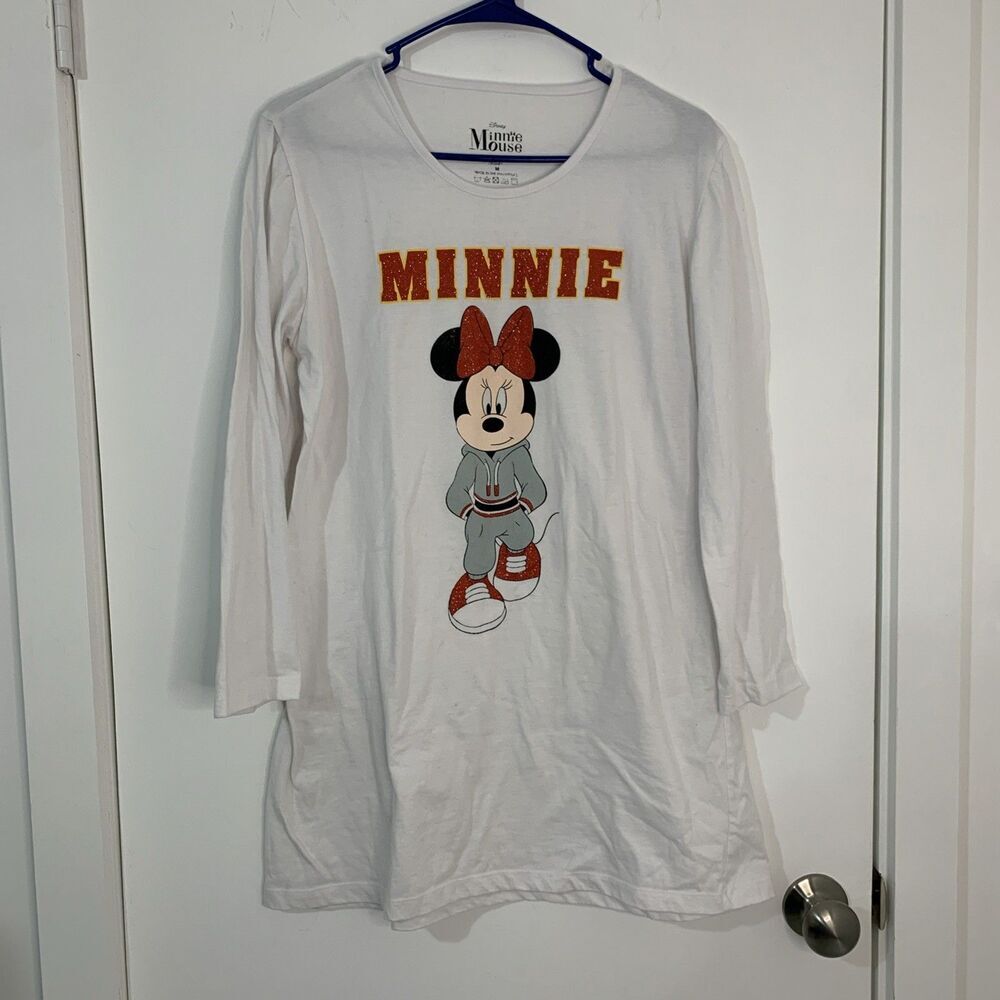 Disney Minnie Mouse Ladies Shirt  M  - Minnie‎ Mouse In Jogging Outfit Vintage